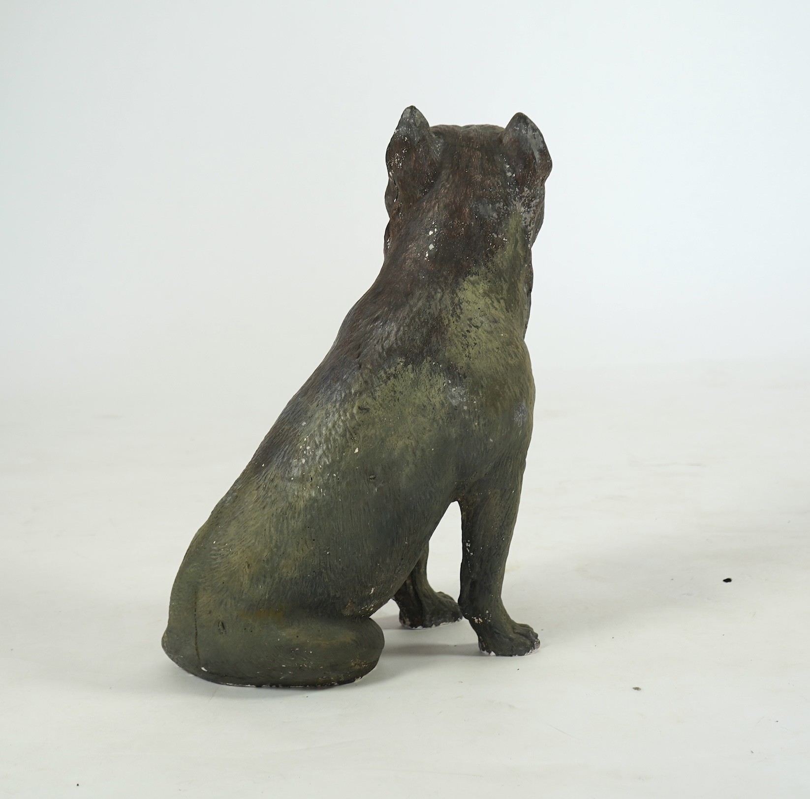 An Austrian cold painted composition figure of a seated Pug